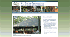 Desktop Screenshot of mtgretnacampmeeting.com
